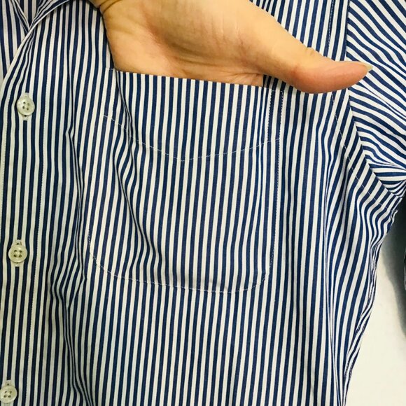 Lauren Ralph Lauren Men's Slim Fit Non Iron Button Up Shirt Size 15 (32/33) - Picture 5 of 9